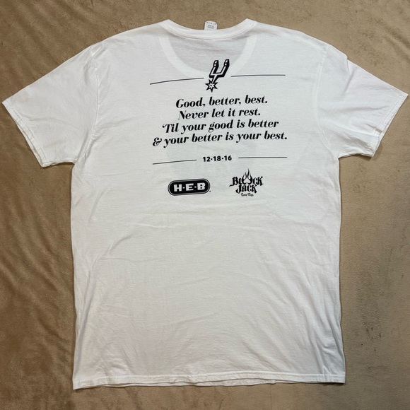 Tim Duncan Jersey Retirement T Shirt Give Away 12-18-16 - Picture 3 of 5